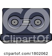 Cartoon Clipart Music Cassette Tape by lineartestpilot