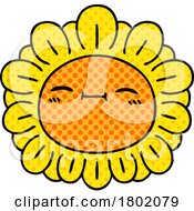 Cartoon Clipart Happy Flower