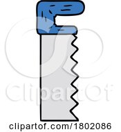 Cartoon Clipart Hand Saw by lineartestpilot