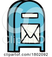 Cartoon Clipart Mail Drop Box Receptacle by lineartestpilot