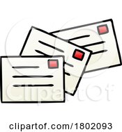 Cartoon Clipart Stamped Letters