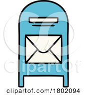 Cartoon Clipart Mail Drop Box Receptacle