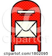 Cartoon Clipart Mail Drop Box Receptacle by lineartestpilot
