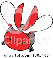 Poster, Art Print Of Cartoon Clipart Beetle Flying