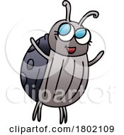 Cartoon Clipart Happy Bug by lineartestpilot