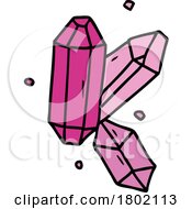 Poster, Art Print Of Cartoon Clipart Pink Gems