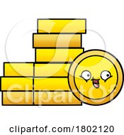 Cartoon Clipart Coins by lineartestpilot