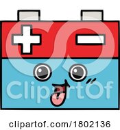 Cartoon Clipart Car Battery Mascot