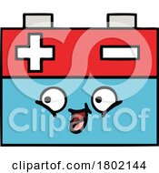 Poster, Art Print Of Cartoon Clipart Car Battery Mascot