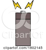 Cartoon Clipart AA Battery