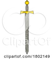 Cartoon Clipart Sword by lineartestpilot