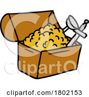 Cartoon Clipart Treasure Chest by lineartestpilot