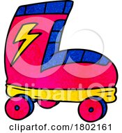 Poster, Art Print Of Cartoon Clipart Roller Skate