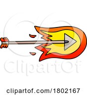 Poster, Art Print Of Cartoon Clipart Flaming Arrow