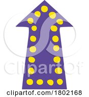 Cartoon Clipart Purple Arrow by lineartestpilot