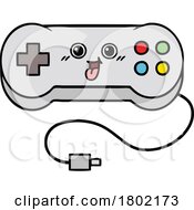 Poster, Art Print Of Cartoon Clipart Video Game Controller Mascot