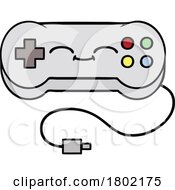 Cartoon Clipart Video Game Controller Mascot