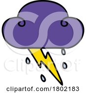 Poster, Art Print Of Cartoon Clipart Storm Cloud