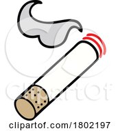 Cartoon Clipart Cigarette by lineartestpilot