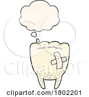 Poster, Art Print Of Cartoon Clipart Thinking Bad Tooth