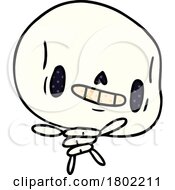 Poster, Art Print Of Cartoon Clipart Happy Skeleton