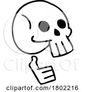 Poster, Art Print Of Cartoon Clipart Human Skull