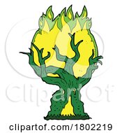 Cartoon Clipart Creepy Tree