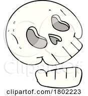 Poster, Art Print Of Cartoon Clipart Human Skull