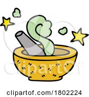 Cartoon Clipart Magic Mortar And Pestle by lineartestpilot