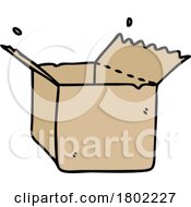Cartoon Clipart Open Box by lineartestpilot