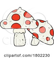 Poster, Art Print Of Cartoon Clipart Mushrooms