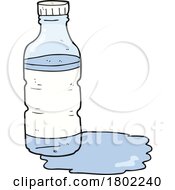 Cartoon Clipart Leaking Water Bottle