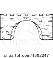 Poster, Art Print Of Cartoon Clipart Stone Bridge