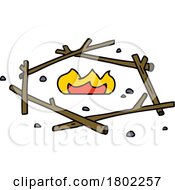Poster, Art Print Of Cartoon Clipart Campfire