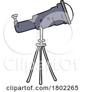 Poster, Art Print Of Cartoon Clipart Telescope