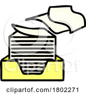 Poster, Art Print Of Cartoon Clipart Documents Floating Away