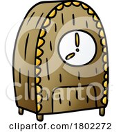 Cartoon Clipart Vintage Clock by lineartestpilot