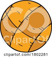 Cartoon Clipart Basketball by lineartestpilot