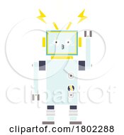 Cartoon Clipart Robot by lineartestpilot