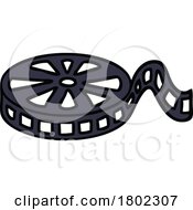 Cartoon Clipart Film Reel by lineartestpilot