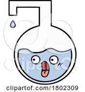 Cartoon Clipart Shocked Science Lab Beaker by lineartestpilot #COLLC1802309-0180