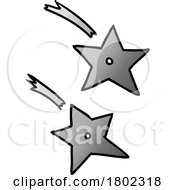 Poster, Art Print Of Cartoon Clipart Ninja Throwing Stars