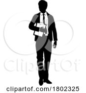 08/29/2023 - Business People Man With Clipboard Silhouette