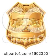 Poster, Art Print Of Police Military Eagle Badge Shield Sheriff Crest