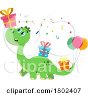 Cartoon Clipart Birthday Dinosaur