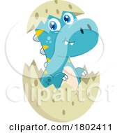 Poster, Art Print Of Cartoon Clipart Dinosaur Hatching