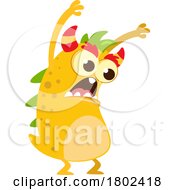 Poster, Art Print Of Cartoon Clipart Scary Monster