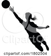 08/30/2023 - Female Soccer Football Player Woman Silhouette
