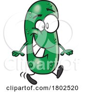 Poster, Art Print Of Clipart Cartoon Happy Cucumber