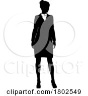 Poster, Art Print Of Business People Woman Silhouette Businesswoman